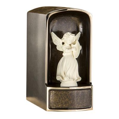 Angel with Mandolin Bronze Cremation Urn